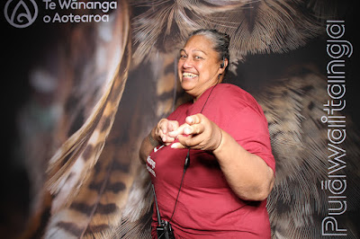 Booth photo from Ceremony 2 of the TWoA Tāmaki Makaurau 2025 Graduations (March 2025) held at the Mangere Arts Centre in Auckland, New Zealand on Wednesday, 12 March, 2025. Photo: InstaBooth by KeyImagery Photography. Copyright: © 2025 Te Wānanga o Aotearoa.