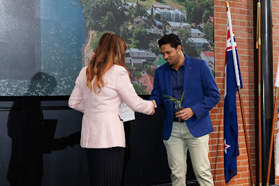Photo from the HCC NZ Citizenship Ceremony held at The Atrium, Wintec/Te Pukenga, Hamilton, Waikato, New Zealand on Monday, 6 May, 2024. Photo: Mike Walen / KeyImagery Photography. Copyright: © Hamilton City Council.