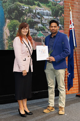 Photo from the HCC NZ Citizenship Ceremony held at The Atrium, Wintec/Te Pukenga, Hamilton, Waikato, New Zealand on Monday, 6 May, 2024. Photo: Mike Walen / KeyImagery Photography. Copyright: © Hamilton City Council.