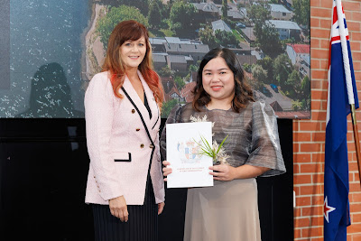 Photo from the HCC NZ Citizenship Ceremony held at The Atrium, Wintec/Te Pukenga, Hamilton, Waikato, New Zealand on Monday, 6 May, 2024. Photo: Mike Walen / KeyImagery Photography. Copyright: © Hamilton City Council.