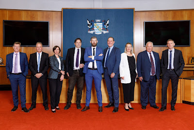 Photo of Hamilton City Council SLT. Taken: Thursday 28 November 2019. Photography: Mike Walen / KeyImagery Photography. Copyright: © Hamilton City Council.
