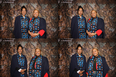 Booth photo from the TWoA Tainui 2023 Graduations (Ceremony 1 - Wednesday Morning), held at Hamilton Boys High School, Hamilton, Waikato, New Zealand on Wednesday, 19 April 2023. Photo: InstaBooth by KeyImagery Photography. Copyright: © Te Wānanga o Aotearoa.