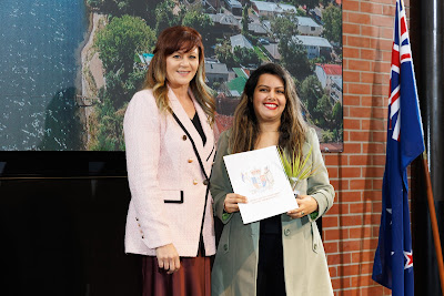 Photo from the HCC NZ Citizenship Ceremony 1 (Morning) held at The Atrium, Wintec/Te Pukenga, Hamilton, Waikato, New Zealand at 10:00am on Monday, 12 August, 2024. Photo: Mike Walen / KeyImagery Photography. Copyright: © Hamilton City Council.