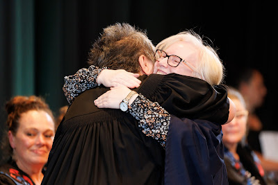 Photo from the TWoA Tāmaki Makaurau 2023 Graduations (Ceremony 5 @ 3pm), held at the Due Drop Events Centre, Manukau, Auckland, New Zealand on Thursday, 8 June, 2023. Photo: Mike Walen / KeyImagery Photography. Copyright: © Te Wānanga o Aotearoa.