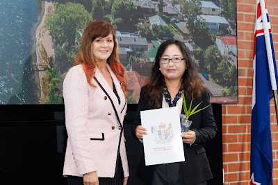 Photo from the HCC NZ Citizenship Ceremony held at The Atrium, Wintec/Te Pukenga, Hamilton, Waikato, New Zealand on Monday, 6 May, 2024. Photo: Mike Walen / KeyImagery Photography. Copyright: © Hamilton City Council.