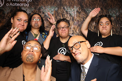 Booth photo from the TWoA Tainui 2023 Graduations (Ceremony 1 - Wednesday Morning), held at Hamilton Boys High School, Hamilton, Waikato, New Zealand on Wednesday, 19 April 2023. Photo: InstaBooth by KeyImagery Photography. Copyright: © Te Wānanga o Aotearoa.