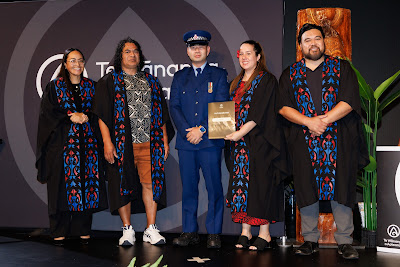 Photo from Ceremony 1 of the TWoA Tāmaki Makaurau 2025 Graduations (May 2025) held at the Mangere Arts Centre in Auckland, New Zealand on Monday, 26 May, 2025. Photo by Mike Walen / KeyImagery Photography. Copyright: © 2025 Te Wānanga o Aotearoa.