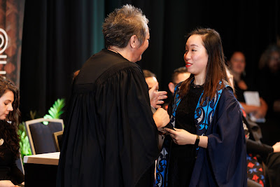 Photo from the TWoA Tāmaki Makaurau 2023 Graduations (Ceremony 5 @ 3pm), held at the Due Drop Events Centre, Manukau, Auckland, New Zealand on Thursday, 8 June, 2023. Photo: Mike Walen / KeyImagery Photography. Copyright: © Te Wānanga o Aotearoa.