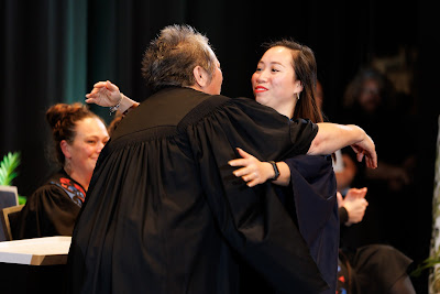Photo from the TWoA Tāmaki Makaurau 2023 Graduations (Ceremony 5 @ 3pm), held at the Due Drop Events Centre, Manukau, Auckland, New Zealand on Thursday, 8 June, 2023. Photo: Mike Walen / KeyImagery Photography. Copyright: © Te Wānanga o Aotearoa.