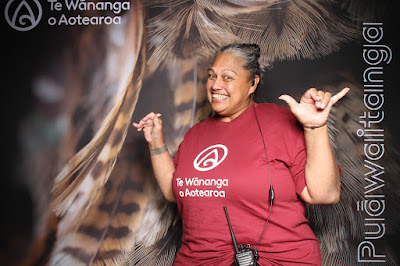 Booth photo from Ceremony 2 of the TWoA Tāmaki Makaurau 2025 Graduations (March 2025) held at the Mangere Arts Centre in Auckland, New Zealand on Wednesday, 12 March, 2025. Photo: InstaBooth by KeyImagery Photography. Copyright: © 2025 Te Wānanga o Aotearoa.
