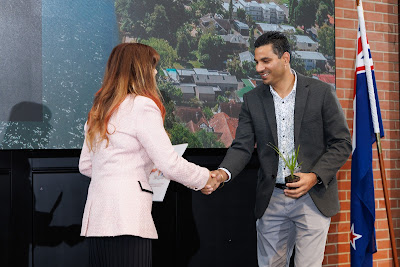 Photo from the HCC NZ Citizenship Ceremony held at The Atrium, Wintec/Te Pukenga, Hamilton, Waikato, New Zealand on Monday, 6 May, 2024. Photo: Mike Walen / KeyImagery Photography. Copyright: © Hamilton City Council.