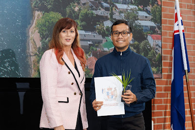 Photo from the HCC NZ Citizenship Ceremony held at The Atrium, Wintec/Te Pukenga, Hamilton, Waikato, New Zealand on Monday, 6 May, 2024. Photo: Mike Walen / KeyImagery Photography. Copyright: © Hamilton City Council.