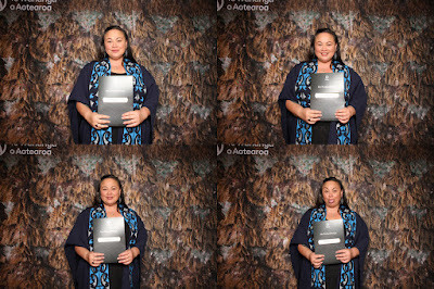 Booth photo from the TWoA Tainui 2023 Graduations (Ceremony 1 - Wednesday Morning), held at Hamilton Boys High School, Hamilton, Waikato, New Zealand on Wednesday, 19 April 2023. Photo: InstaBooth by KeyImagery Photography. Copyright: © Te Wānanga o Aotearoa.
