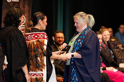 Photo from the TWoA Tāmaki Makaurau 2023 Graduations (Ceremony 4 @ 10am), held at the Due Drop Events Centre, Manukau, Auckland, New Zealand on Thursday, 8 June, 2023. Photo: Mike Walen / KeyImagery Photography. Copyright: © Te Wānanga o Aotearoa.