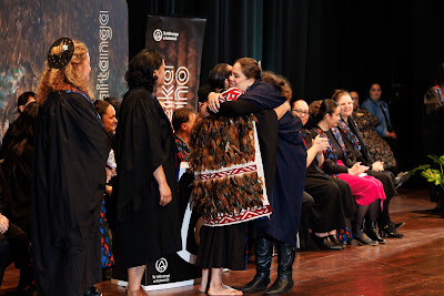 Photo from the TWoA Tāmaki Makaurau 2023 Graduations (Ceremony 4 @ 10am), held at the Due Drop Events Centre, Manukau, Auckland, New Zealand on Thursday, 8 June, 2023. Photo: Mike Walen / KeyImagery Photography. Copyright: © Te Wānanga o Aotearoa.
