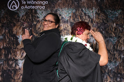 Booth photo from the TWoA Tainui 2021 Graduations (Friday - Ceremony 3),  held at Elim Church, Te Rapa, Hamilton, New Zealand. Taken: Friday 23 April 2021. Photo: InstaBooth / KeyImagery Photography. Copyright: © Te Wānanga o Aotearoa.