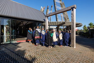 Photo from the TWoA Waiariki 2023 Graduations (Waiwhero), held at Te Puia, Rotorua, Bay of Plenty, New Zealand on Friday, 12 May, 2023. Photo: Mike Walen / KeyImagery Photography. Copyright: © Te Wānanga o Aotearoa.