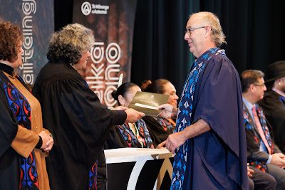 Photo from the TWoA Tāmaki Makaurau 2023 Graduations (Ceremony 6 @ 8pm), held at the Due Drop Events Centre, Manukau, Auckland, New Zealand on Thursday, 8 June, 2023. Photo: Mike Walen / KeyImagery Photography. Copyright: © Te Wānanga o Aotearoa.