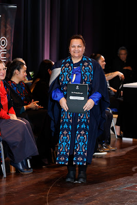 Photo from the TWoA Tāmaki Makaurau 2023 Graduations (Ceremony 1 @ 10am), held at the Due Drop Events Centre, Manukau, Auckland, New Zealand on Wednesday, 7 June, 2023. Photo: Mike Walen / KeyImagery Photography. Copyright: © Te Wānanga o Aotearoa.