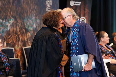 Photo from the TWoA Tāmaki Makaurau 2023 Graduations (Ceremony 6 @ 8pm), held at the Due Drop Events Centre, Manukau, Auckland, New Zealand on Thursday, 8 June, 2023. Photo: Mike Walen / KeyImagery Photography. Copyright: © Te Wānanga o Aotearoa.