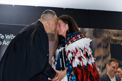 Photo from the TWoA Te Tai Tokerau (Kaitaia) 2025 Graduation held at Te Kura Kaupapa Maori o Pukemiro in Kaitaia, Northland, New Zealand on Monday, 14 April, 2025. Photo by Mike Walen / KeyImagery Photography. Copyright: © 2025 Te Wānanga o Aotearoa.