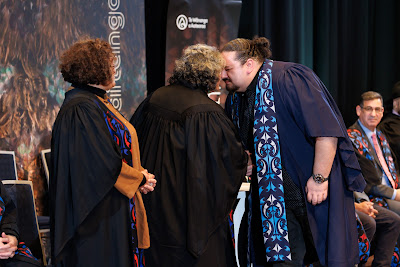 Photo from the TWoA Tāmaki Makaurau 2023 Graduations (Ceremony 6 @ 8pm), held at the Due Drop Events Centre, Manukau, Auckland, New Zealand on Thursday, 8 June, 2023. Photo: Mike Walen / KeyImagery Photography. Copyright: © Te Wānanga o Aotearoa.