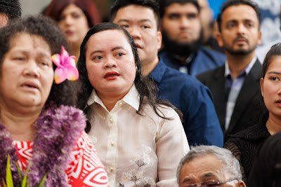 Photo from the HCC NZ Citizenship Ceremony 1 (Morning) held at The Atrium, Wintec/Te Pukenga, Hamilton, Waikato, New Zealand at 10:00am on Monday, 11 March, 2024. Photo: Mike Walen / KeyImagery Photography. Copyright: © Hamilton City Council.