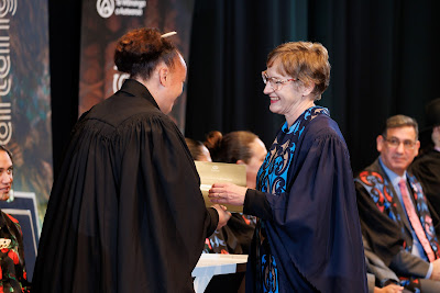 Photo from the TWoA Tāmaki Makaurau 2023 Graduations (Ceremony 6 @ 8pm), held at the Due Drop Events Centre, Manukau, Auckland, New Zealand on Thursday, 8 June, 2023. Photo: Mike Walen / KeyImagery Photography. Copyright: © Te Wānanga o Aotearoa.