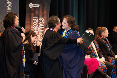 Photo from the TWoA Tāmaki Makaurau 2023 Graduations (Ceremony 5 @ 3pm), held at the Due Drop Events Centre, Manukau, Auckland, New Zealand on Thursday, 8 June, 2023. Photo: Mike Walen / KeyImagery Photography. Copyright: © Te Wānanga o Aotearoa.