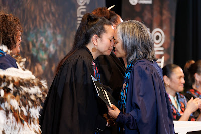 Photo from the TWoA Tāmaki Makaurau 2023 Graduations (Ceremony 6 @ 8pm), held at the Due Drop Events Centre, Manukau, Auckland, New Zealand on Thursday, 8 June, 2023. Photo: Mike Walen / KeyImagery Photography. Copyright: © Te Wānanga o Aotearoa.