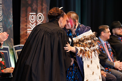 Photo from the TWoA Tāmaki Makaurau 2023 Graduations (Ceremony 6 @ 8pm), held at the Due Drop Events Centre, Manukau, Auckland, New Zealand on Thursday, 8 June, 2023. Photo: Mike Walen / KeyImagery Photography. Copyright: © Te Wānanga o Aotearoa.