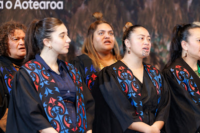 Photo from the TWoA Tāmaki Makaurau 2023 Graduations (Ceremony 6 @ 8pm), held at the Due Drop Events Centre, Manukau, Auckland, New Zealand on Thursday, 8 June, 2023. Photo: Mike Walen / KeyImagery Photography. Copyright: © Te Wānanga o Aotearoa.