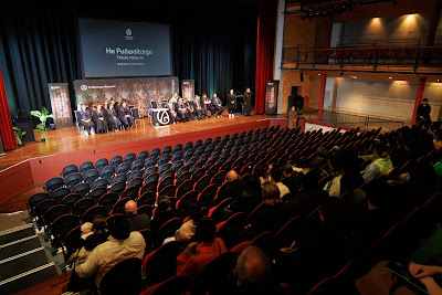 Photo from the TWoA Tāmaki Makaurau 2023 Graduations (Ceremony 6 @ 8pm), held at the Due Drop Events Centre, Manukau, Auckland, New Zealand on Thursday, 8 June, 2023. Photo: Mike Walen / KeyImagery Photography. Copyright: © Te Wānanga o Aotearoa.