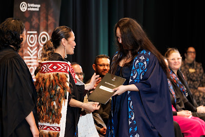 Photo from the TWoA Tāmaki Makaurau 2023 Graduations (Ceremony 4 @ 10am), held at the Due Drop Events Centre, Manukau, Auckland, New Zealand on Thursday, 8 June, 2023. Photo: Mike Walen / KeyImagery Photography. Copyright: © Te Wānanga o Aotearoa.