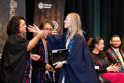 Photo from the TWoA Tāmaki Makaurau 2023 Graduations (Ceremony 5 @ 3pm), held at the Due Drop Events Centre, Manukau, Auckland, New Zealand on Thursday, 8 June, 2023. Photo: Mike Walen / KeyImagery Photography. Copyright: © Te Wānanga o Aotearoa.