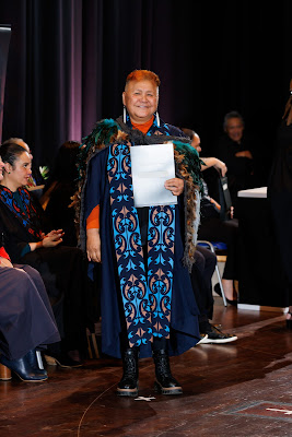 Photo from the TWoA Tāmaki Makaurau 2023 Graduations (Ceremony 1 @ 10am), held at the Due Drop Events Centre, Manukau, Auckland, New Zealand on Wednesday, 7 June, 2023. Photo: Mike Walen / KeyImagery Photography. Copyright: © Te Wānanga o Aotearoa.