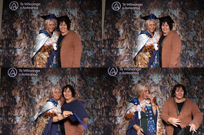 Booth photo from the TWoA Tainui 2021 Graduations (Friday - Ceremony 3),  held at Elim Church, Te Rapa, Hamilton, New Zealand. Taken: Friday 23 April 2021. Photo: InstaBooth / KeyImagery Photography. Copyright: © Te Wānanga o Aotearoa.