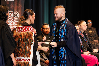 Photo from the TWoA Tāmaki Makaurau 2023 Graduations (Ceremony 4 @ 10am), held at the Due Drop Events Centre, Manukau, Auckland, New Zealand on Thursday, 8 June, 2023. Photo: Mike Walen / KeyImagery Photography. Copyright: © Te Wānanga o Aotearoa.