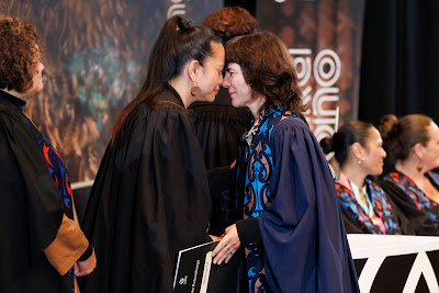 Photo from the TWoA Tāmaki Makaurau 2023 Graduations (Ceremony 6 @ 8pm), held at the Due Drop Events Centre, Manukau, Auckland, New Zealand on Thursday, 8 June, 2023. Photo: Mike Walen / KeyImagery Photography. Copyright: © Te Wānanga o Aotearoa.