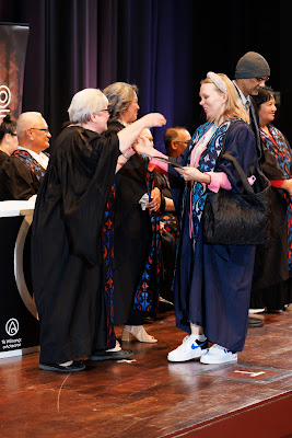 Photo from the TWoA Tāmaki Makaurau 2023 Graduations (Ceremony 3 @ 8pm), held at the Due Drop Events Centre, Manukau, Auckland, New Zealand on Wednesday, 7 June, 2023. Photo: Mike Walen / KeyImagery Photography. Copyright: © Te Wānanga o Aotearoa.