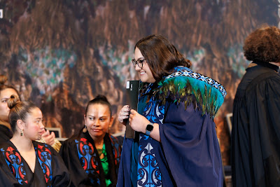 Photo from the TWoA Tāmaki Makaurau 2023 Graduations (Ceremony 6 @ 8pm), held at the Due Drop Events Centre, Manukau, Auckland, New Zealand on Thursday, 8 June, 2023. Photo: Mike Walen / KeyImagery Photography. Copyright: © Te Wānanga o Aotearoa.