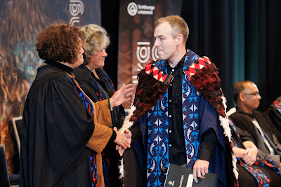 Photo from the TWoA Tāmaki Makaurau 2023 Graduations (Ceremony 6 @ 8pm), held at the Due Drop Events Centre, Manukau, Auckland, New Zealand on Thursday, 8 June, 2023. Photo: Mike Walen / KeyImagery Photography. Copyright: © Te Wānanga o Aotearoa.