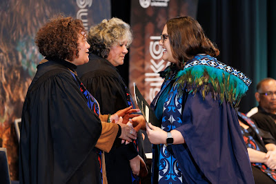 Photo from the TWoA Tāmaki Makaurau 2023 Graduations (Ceremony 6 @ 8pm), held at the Due Drop Events Centre, Manukau, Auckland, New Zealand on Thursday, 8 June, 2023. Photo: Mike Walen / KeyImagery Photography. Copyright: © Te Wānanga o Aotearoa.