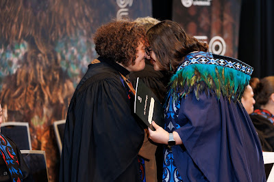 Photo from the TWoA Tāmaki Makaurau 2023 Graduations (Ceremony 6 @ 8pm), held at the Due Drop Events Centre, Manukau, Auckland, New Zealand on Thursday, 8 June, 2023. Photo: Mike Walen / KeyImagery Photography. Copyright: © Te Wānanga o Aotearoa.