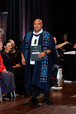 Photo from the TWoA Tāmaki Makaurau 2023 Graduations (Ceremony 1 @ 10am), held at the Due Drop Events Centre, Manukau, Auckland, New Zealand on Wednesday, 7 June, 2023. Photo: Mike Walen / KeyImagery Photography. Copyright: © Te Wānanga o Aotearoa.