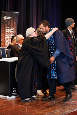 Photo from the TWoA Tāmaki Makaurau 2023 Graduations (Ceremony 3 @ 8pm), held at the Due Drop Events Centre, Manukau, Auckland, New Zealand on Wednesday, 7 June, 2023. Photo: Mike Walen / KeyImagery Photography. Copyright: © Te Wānanga o Aotearoa.