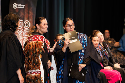 Photo from the TWoA Tāmaki Makaurau 2023 Graduations (Ceremony 4 @ 10am), held at the Due Drop Events Centre, Manukau, Auckland, New Zealand on Thursday, 8 June, 2023. Photo: Mike Walen / KeyImagery Photography. Copyright: © Te Wānanga o Aotearoa.