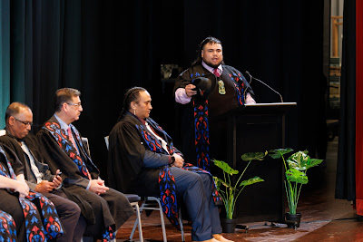 Photo from the TWoA Tāmaki Makaurau 2023 Graduations (Ceremony 6 @ 8pm), held at the Due Drop Events Centre, Manukau, Auckland, New Zealand on Thursday, 8 June, 2023. Photo: Mike Walen / KeyImagery Photography. Copyright: © Te Wānanga o Aotearoa.