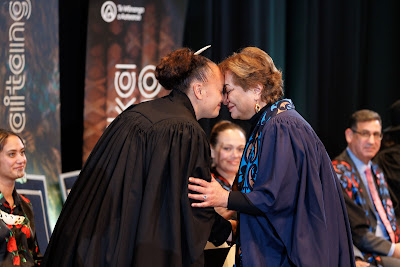 Photo from the TWoA Tāmaki Makaurau 2023 Graduations (Ceremony 6 @ 8pm), held at the Due Drop Events Centre, Manukau, Auckland, New Zealand on Thursday, 8 June, 2023. Photo: Mike Walen / KeyImagery Photography. Copyright: © Te Wānanga o Aotearoa.