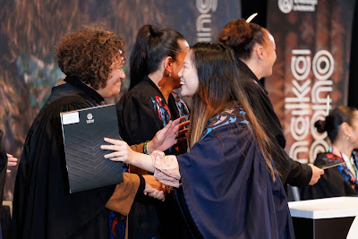 Photo from the TWoA Tāmaki Makaurau 2023 Graduations (Ceremony 6 @ 8pm), held at the Due Drop Events Centre, Manukau, Auckland, New Zealand on Thursday, 8 June, 2023. Photo: Mike Walen / KeyImagery Photography. Copyright: © Te Wānanga o Aotearoa.